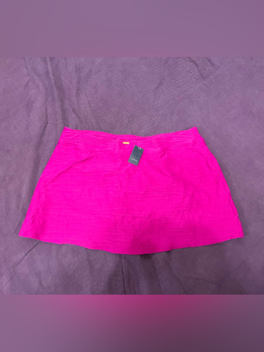 Lands' End Hot Pink Swim Mini Skirt